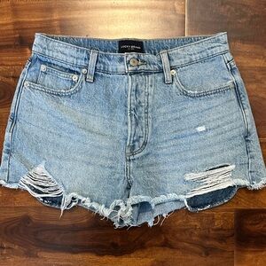 Lucky Brand Women's Distressed Light Blue Jean Shorts